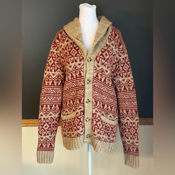 Denim & Supply Ralph Lauren Sweaters - Ralph Lauren Denim & Supply Aztec Pattern Shawl Collar Cardigan Sweater Sz Small